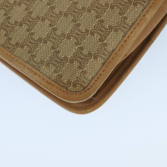 CELINE Macadam Canvas Clutch Bag Beige Gold Auth bs19498 - Picture 14 of 16